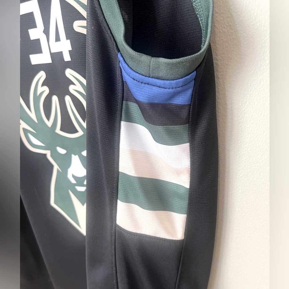 Milwaukee Bucks Yanis Antetokounmpo black basketball jersey men’s S Fanatics - Picture 6 of 12